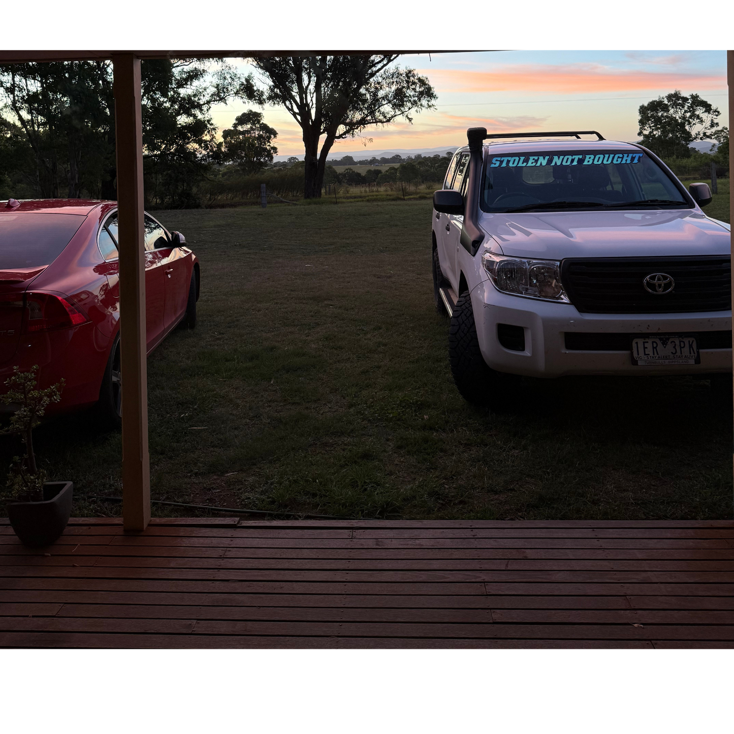 SNB Windshield Banner – Own the Road, Steal the Show