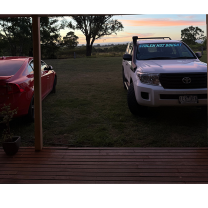 SNB Windshield Banner – Own the Road, Steal the Show